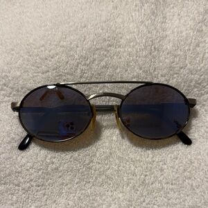 Revo 965 Oval Stealth Mirror Sunglasses